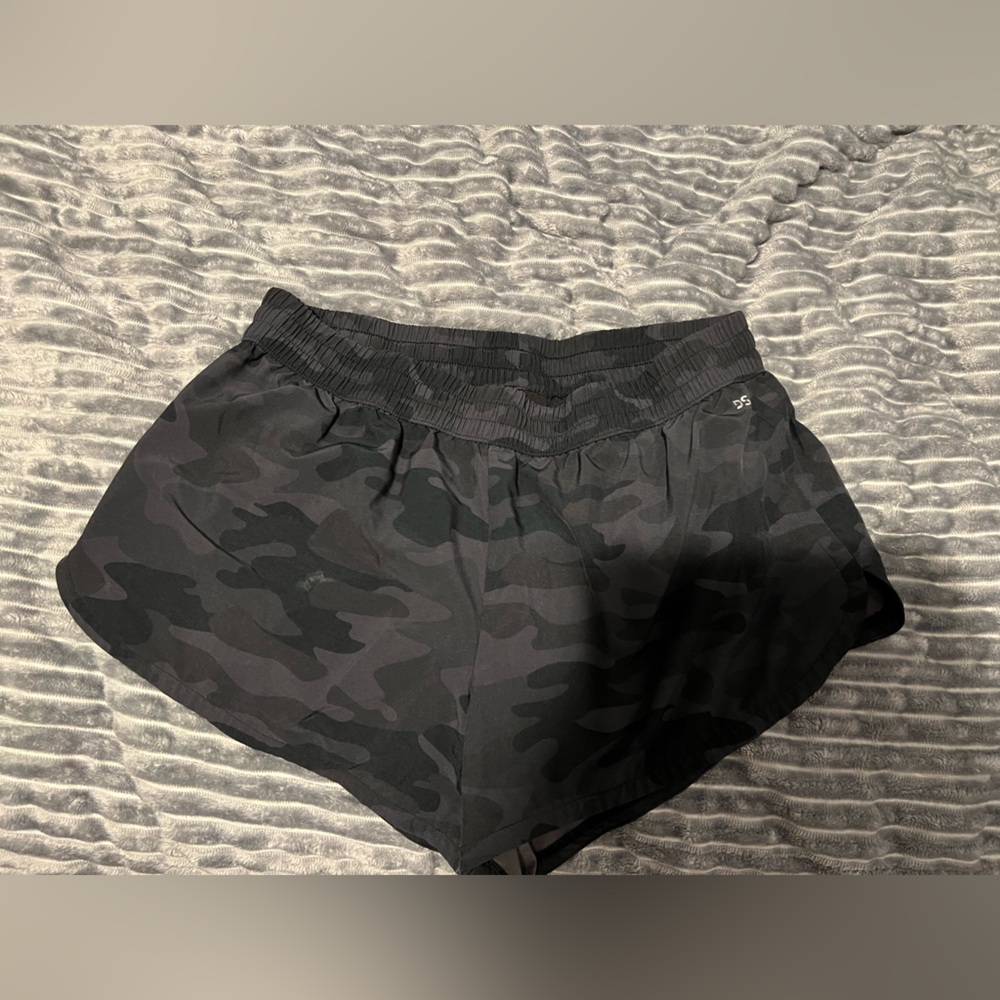 Women’s Black Camouflage Shorts